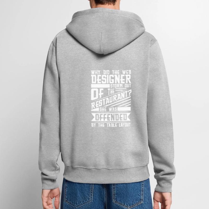 Web Developer Web Developer Pun Unisex Premium Organic Zip Hoodie