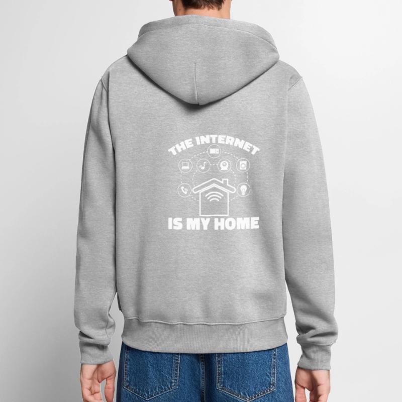 Web Entwickler Webdeveloper Internet Unisex Premium Bio Zip Hoodie