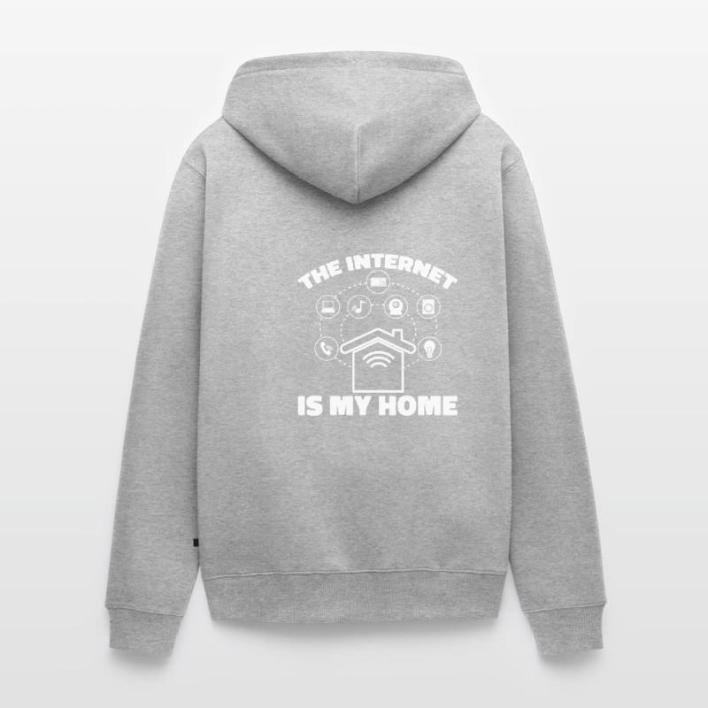 Web Entwickler Webdeveloper Internet Unisex Premium Bio Zip Hoodie