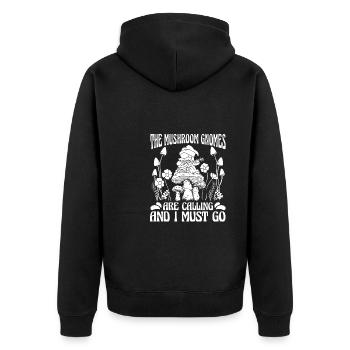 Cueilleurs de champignons Champignons Champignon Nain - Veste à capuche bio Premium Unisexe - noir - Dos - Nico (187cm)