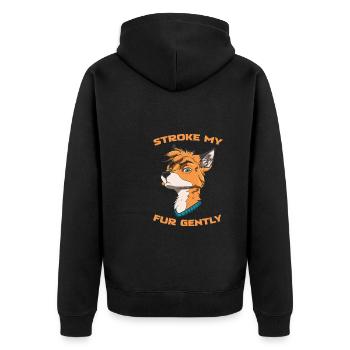Furry Fandom Fursuits Drôle - Veste à capuche bio Premium Unisexe - noir - Dos - Nico (187cm)