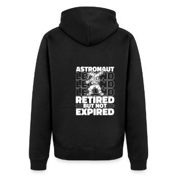 Astronaute, astronaute, astronaute, cosmonaute à la retraite - Veste à capuche bio Premium Unisexe - noir - Dos - Nico (187cm)