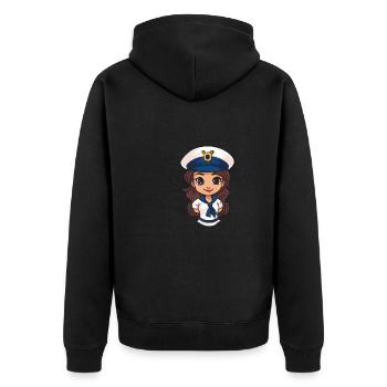 Voilier Voilier Voilier Femmes - Veste à capuche bio Premium Unisexe - noir - Dos - Nico (187cm)