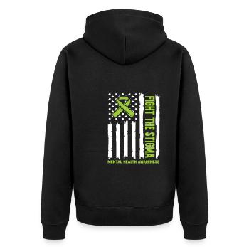 Psychologie Psychologue Combattre la stigmatisation - Veste à capuche bio Premium Unisexe - noir - Dos - Nico (187cm)