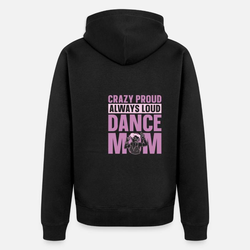 Maman Mère Mère Danse Mère - Veste à capuche bio Premium Unisexe - noir