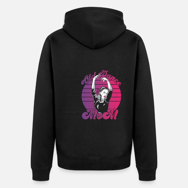Mom Mutter Mutter Tanz Mutter - Unisex Premium Bio Zip Hoodie - Schwarz