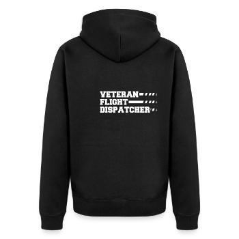 Vétéran du centre de contrôle des appels d’urgence - Veste à capuche bio Premium Unisexe - noir - Dos - Nico (187cm)