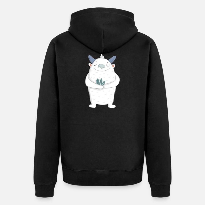 Yeti - Veste à capuche bio Premium Unisexe - noir