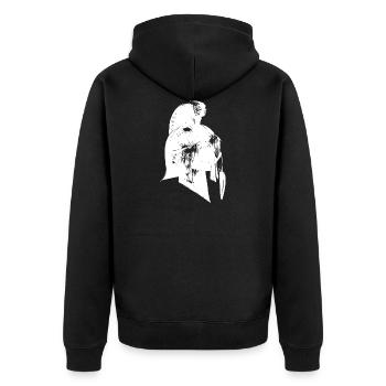 Casque romain - Veste à capuche bio Premium Unisexe - noir - Dos - Nico (187cm)