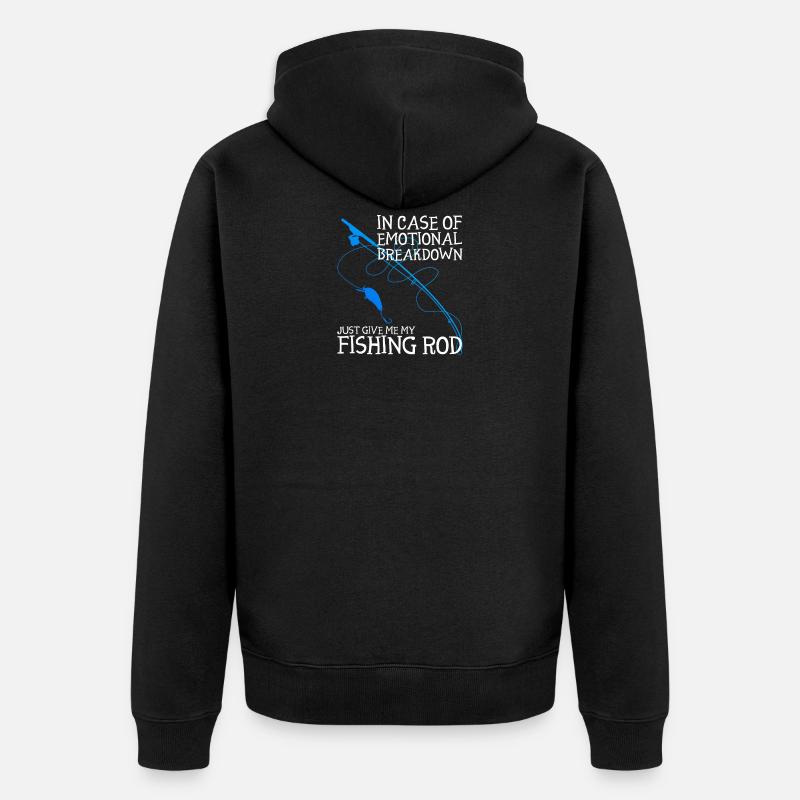 Pêche pêche - Veste à capuche bio Premium Unisexe - noir