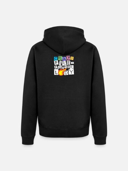 Firefighter Firefighter Firefighter - Unisex Premium Organic Zip Hoodie - black