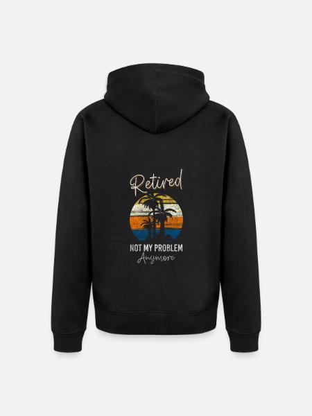 Problem? Funny Sayings Positive - Unisex Premium Organic Zip Hoodie - black