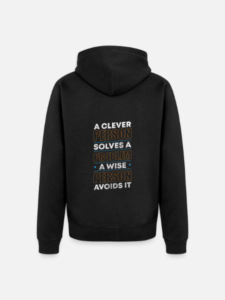 Problem? Fun doesn't matter - Unisex Premium Organic Zip Hoodie - black