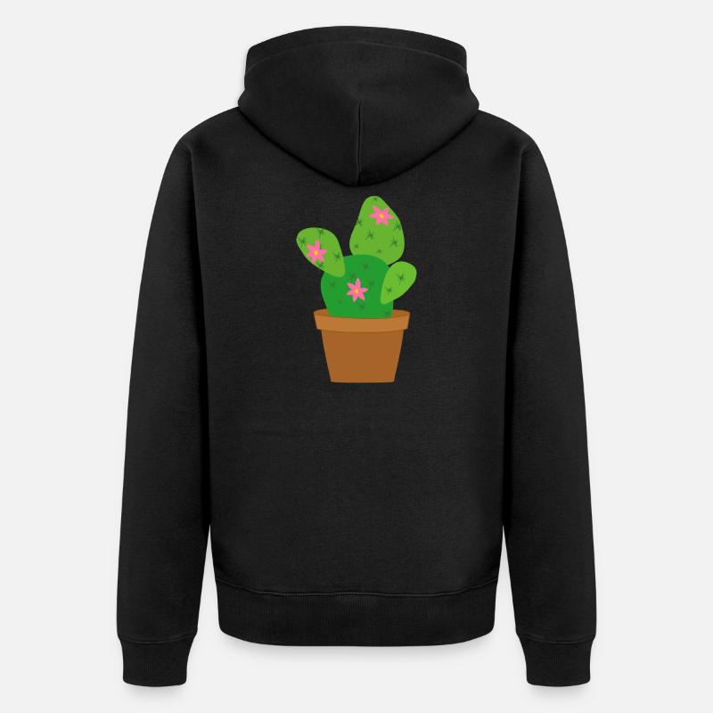 cactus - Veste à capuche bio Premium Unisexe - noir