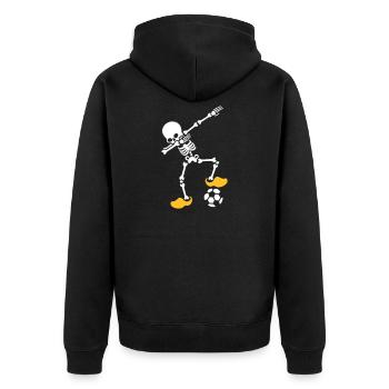 Dab dabbing squelette Pays-Bas Orange Championnat d’Europe de football - Veste à capuche bio Premium Unisexe - noir - Dos - Nico (187cm)