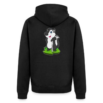 Skunk Baseball Baseball Bat Sports - Veste à capuche bio Premium Unisexe - noir - Dos - Nico (187cm)