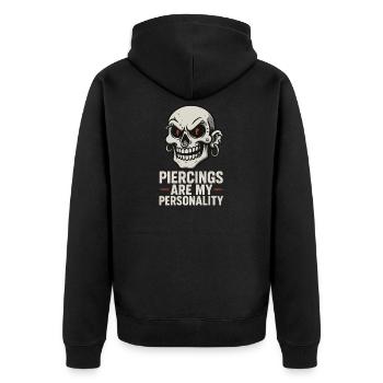 Piercing Addict Body Mod Enthusiast - Veste à capuche bio Premium Unisexe - noir - Dos - Nico (187cm)