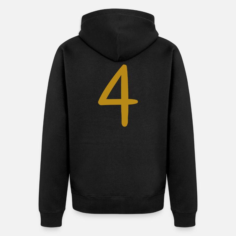 4 - Veste à capuche bio Premium Unisexe - noir