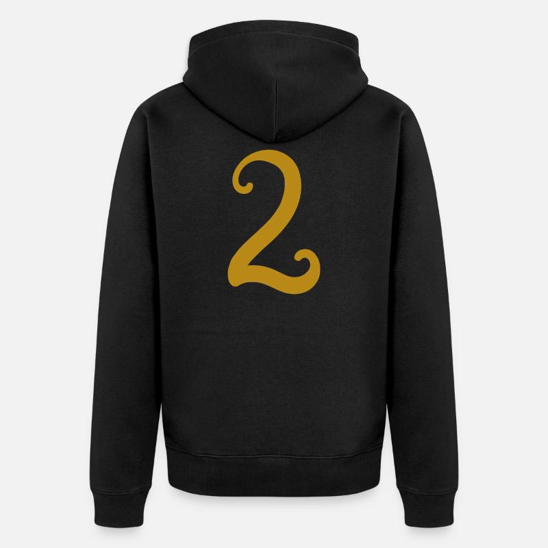 2 - Veste à capuche bio Premium Unisexe - noir