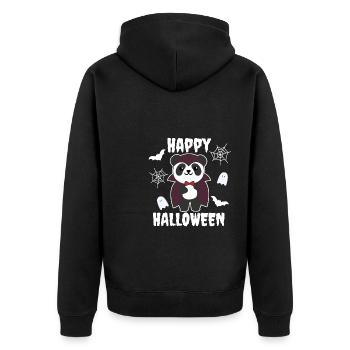 Panda Joyeux Halloween mignon costume de vampire - Veste à capuche bio Premium Unisexe - noir - Dos - Nico (187cm)