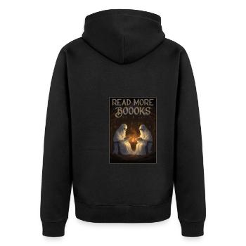 Groovy Lire la suite Boook’s Ghost Halloween - Veste à capuche bio Premium Unisexe - noir - Dos - Nico (187cm)