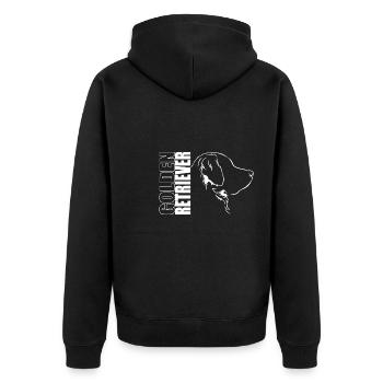 GOLDEN RETRIEVER Profil Chiens Wilsigns - Veste à capuche bio Premium Unisexe - noir - Dos - Nico (187cm)