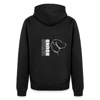 HANOVERIAN HOUND Profil Chiens Wilsigns - Veste à capuche bio Premium Unisexe - noir - Dos - Nico (187cm)