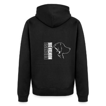 BERNESE MOUNTAIN DOG Profil Chiens Wilsigns - Veste à capuche bio Premium Unisexe - noir - Dos - Nico (187cm)