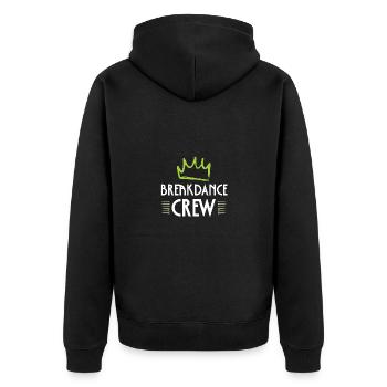 Équipe de breakdance - Veste à capuche bio Premium Unisexe - noir - Dos - Nico (187cm)