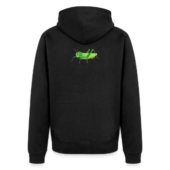 sauterelle - Veste à capuche bio Premium Unisexe - noir - Dos - Nico (187cm)