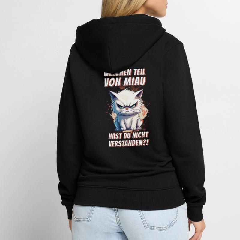 cat grumpy grumpy grumpy meow funny Unisex Premium Organic Zip Hoodie