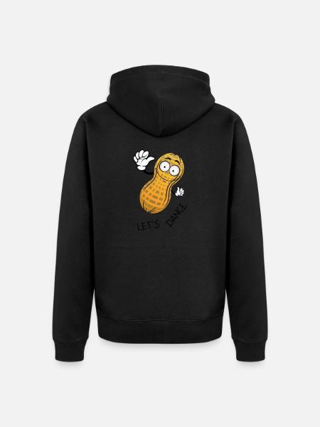 Cacahuètes Let’s Dance Peanut - Veste à capuche bio Premium Unisexe - noir
