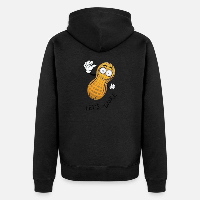 Cacahuètes Let’s Dance Peanut - Veste à capuche bio Premium Unisexe - noir