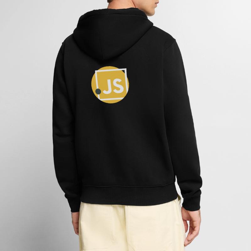 JavaScript Punkt JS Unisex Premium Bio Zip Hoodie