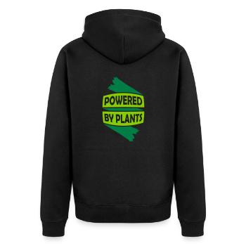 Propulsé par des plantes - Veste à capuche bio Premium Unisexe - noir - Dos - Nico (187cm)