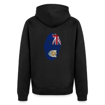 Anguilla - Veste à capuche bio Premium Unisexe - noir - Dos - Nico (187cm)