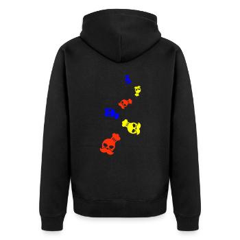 Chef Skeleton Chef - Veste à capuche bio Premium Unisexe - noir - Dos - Nico (187cm)