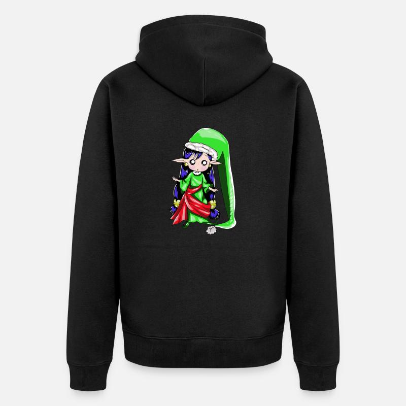 elfe de noel - Veste à capuche bio Premium Unisexe - noir