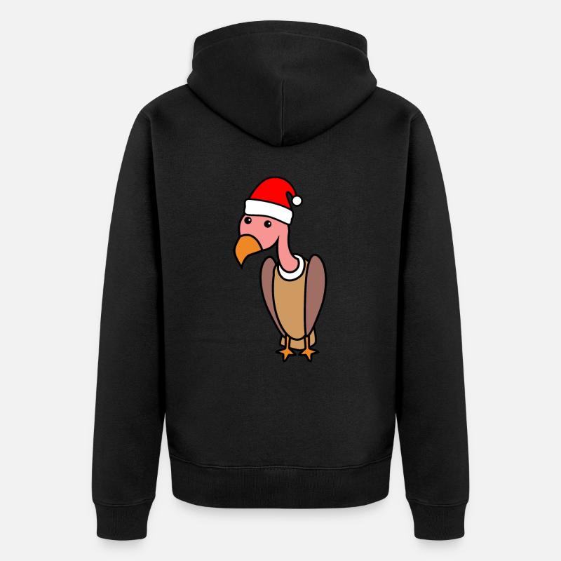 Vulture Comic Noël Noël - Veste à capuche bio Premium Unisexe - noir