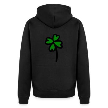 Cloverleaf - Veste à capuche bio Premium Unisexe - noir - Dos - Nico (187cm)