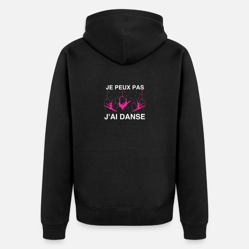 Je peux pas j'ai danse - Veste à capuche bio Premium Unisexe - noir