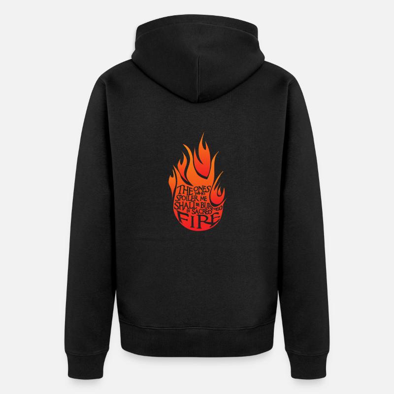 Sacred Fire Red Version - Veste à capuche bio Premium Unisexe - noir