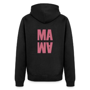 Maman | Mère | Fête des Mères - Veste à capuche bio Premium Unisexe - noir - Dos - Nico (187cm)
