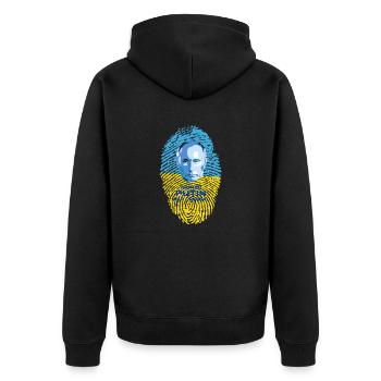 Recherché: POUTINE - Veste à capuche bio Premium Unisexe - noir - Dos - Nico (187cm)