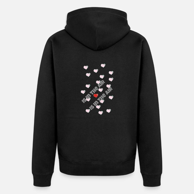 est dans l’air l’amour - Veste à capuche bio Premium Unisexe - noir