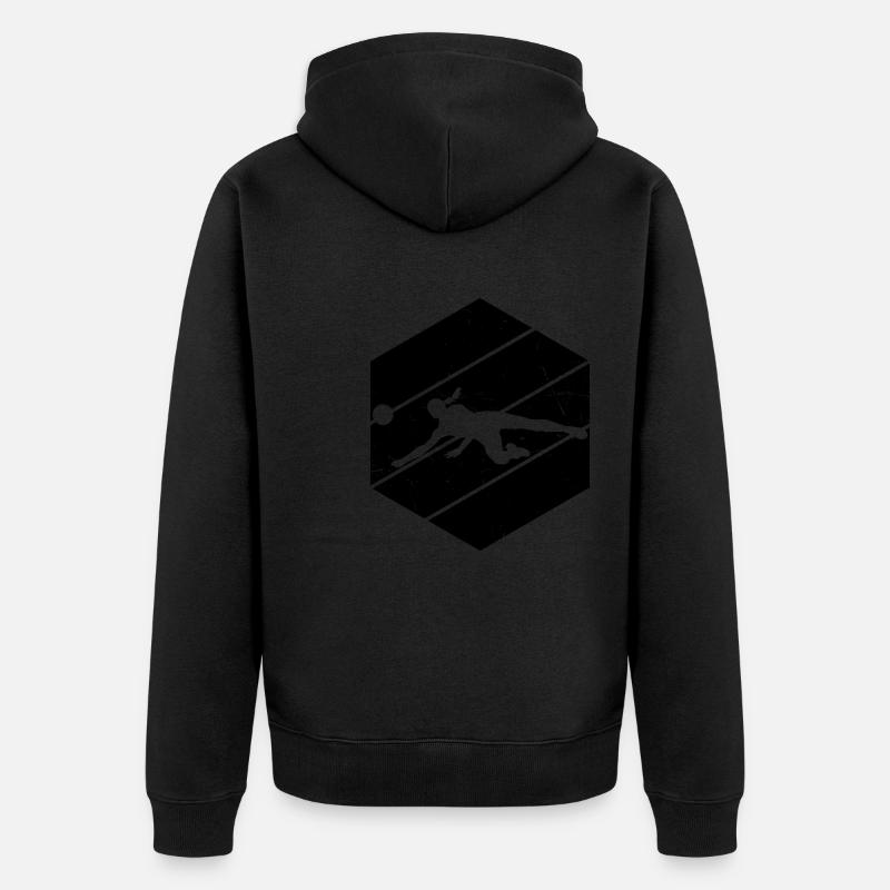 VolleyEuse De volleyball masculin - Veste à capuche bio Premium Unisexe - noir