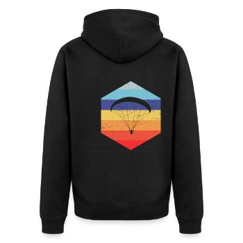 Parapente Parapente Parapente - Veste à capuche bio Premium Unisexe - noir - Dos - Nico (187cm)