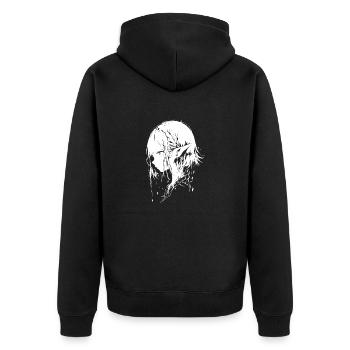 anime, fille, cadeau, elfe - Veste à capuche bio Premium Unisexe - noir - Dos - Nico (187cm)