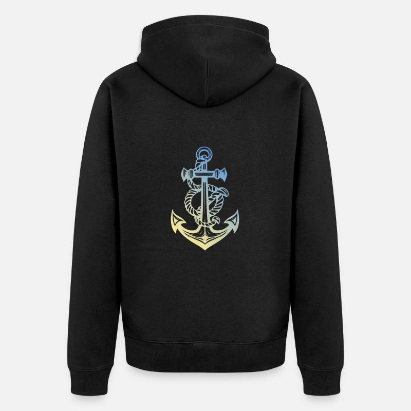 Port d’ancrage - Veste à capuche bio Premium Unisexe - noir