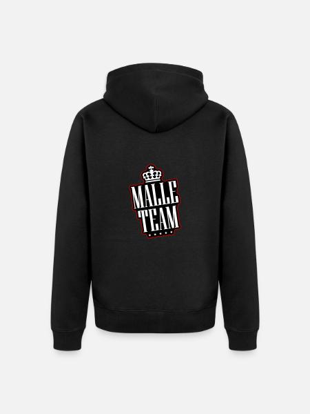 Malle Team - Unisex Premium Organic Zip Hoodie - black
